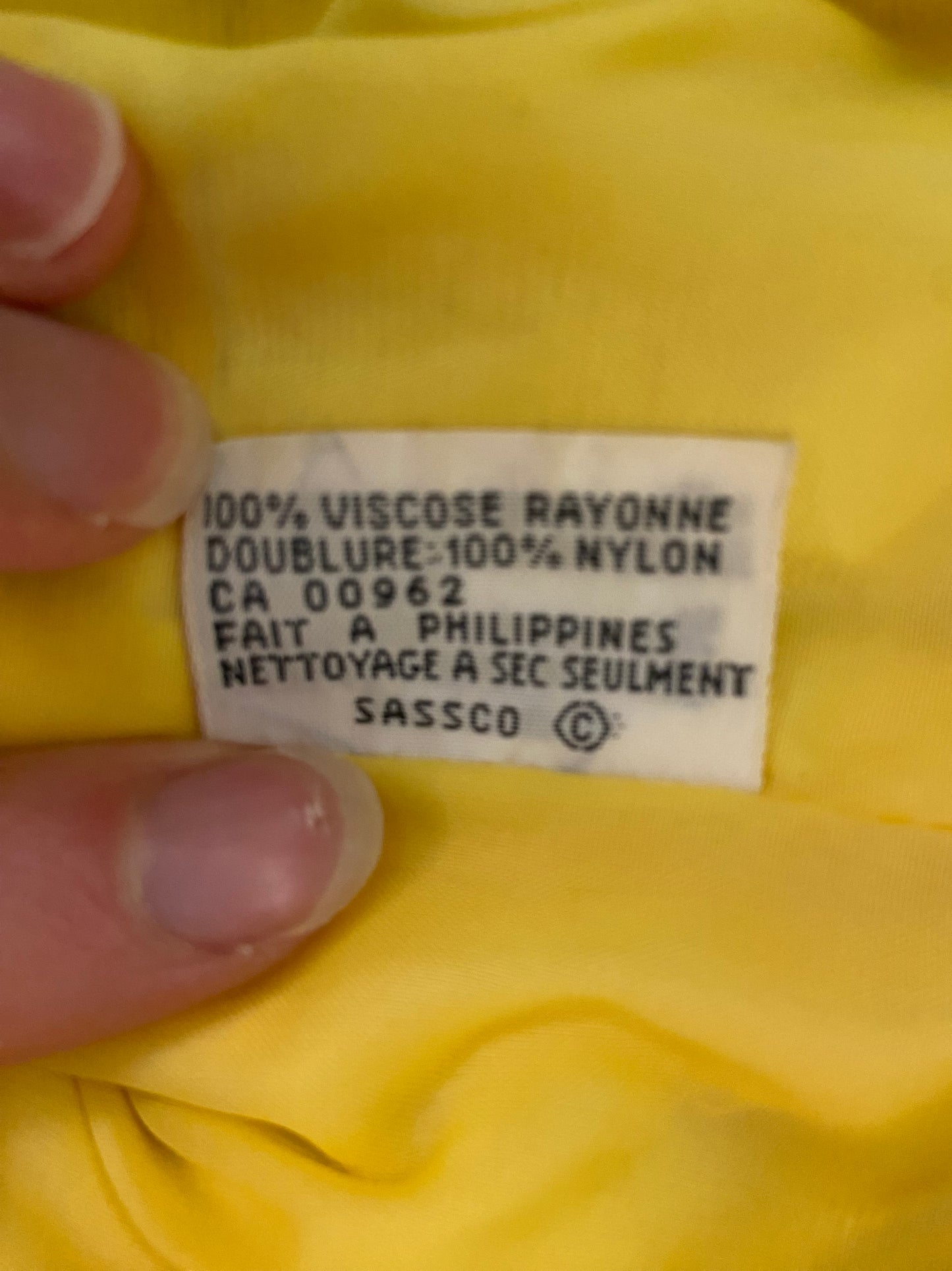 VINTAGE "MATRIX" YELLOW BLAZER