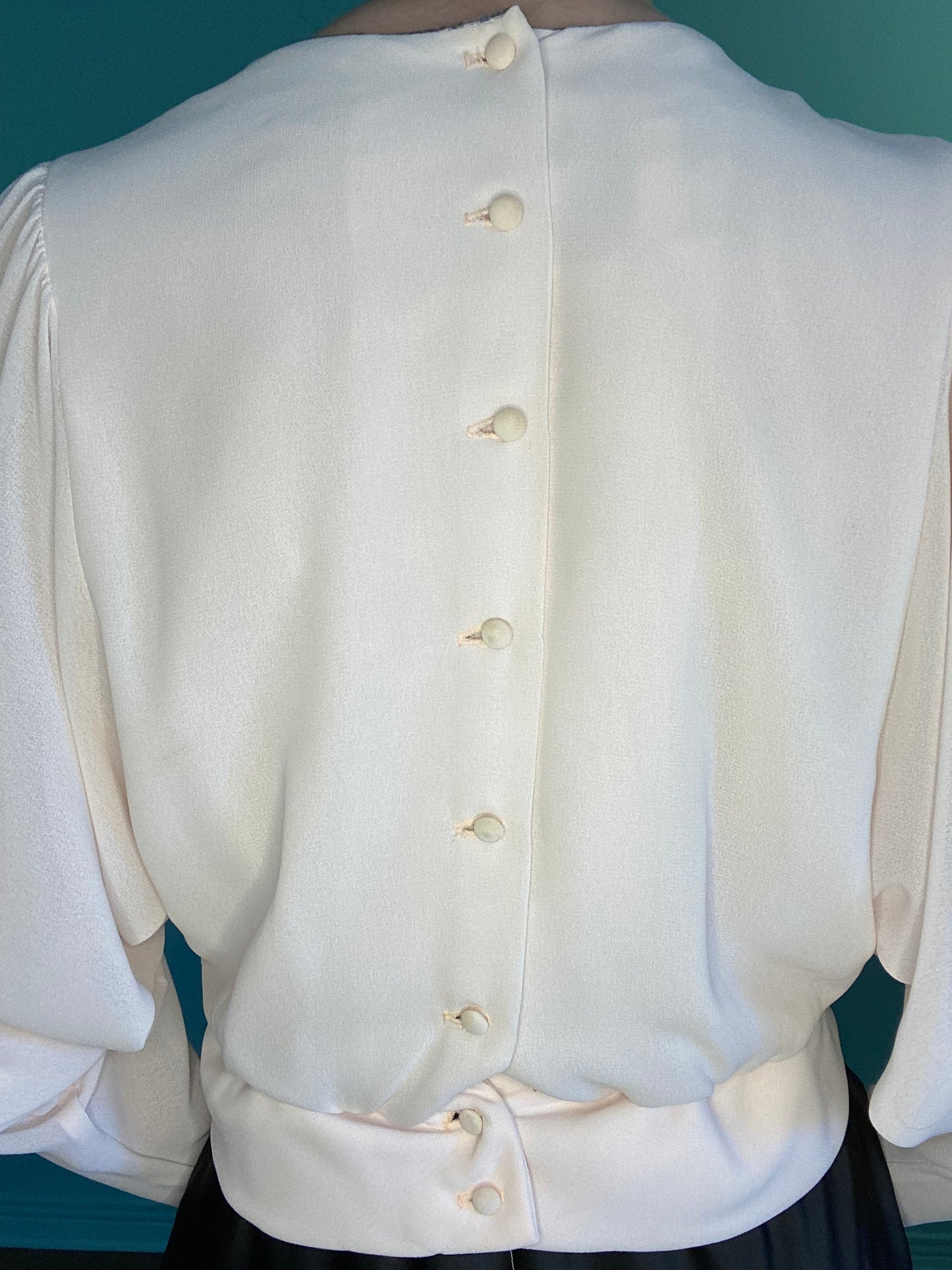 VINTAGE "GRACE-LA BOUTIQUE" SEQUIN EMBELLISHED BATWING TOP