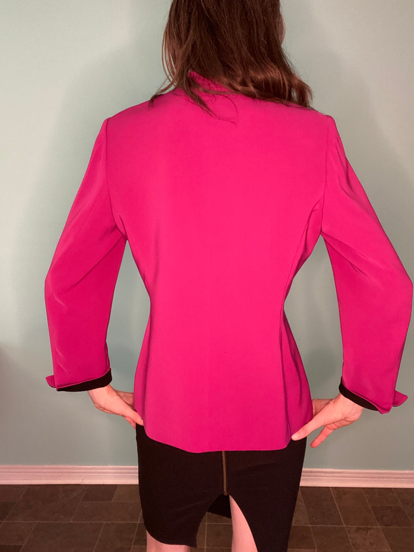 VINTAGE "KASPER &COMPANY ASL" BERRY COLOURED BLAZER