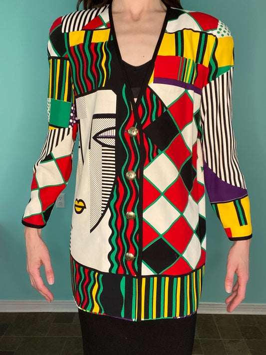 VINTAGE PICASSO INSPIRED "SIMON CHANG" BLAZER
