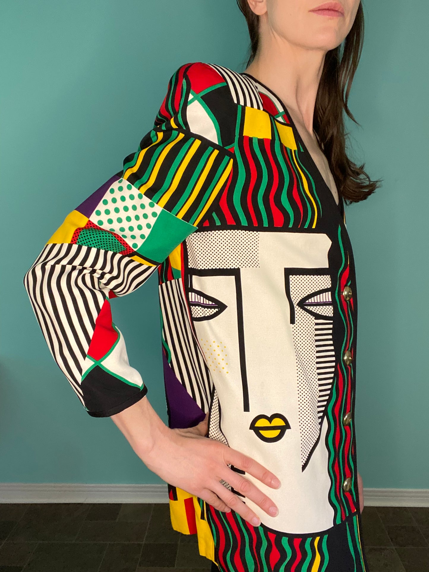 VINTAGE PICASSO INSPIRED "SIMON CHANG" BLAZER