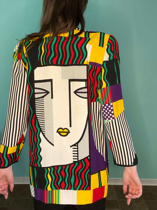 VINTAGE PICASSO INSPIRED "SIMON CHANG" BLAZER