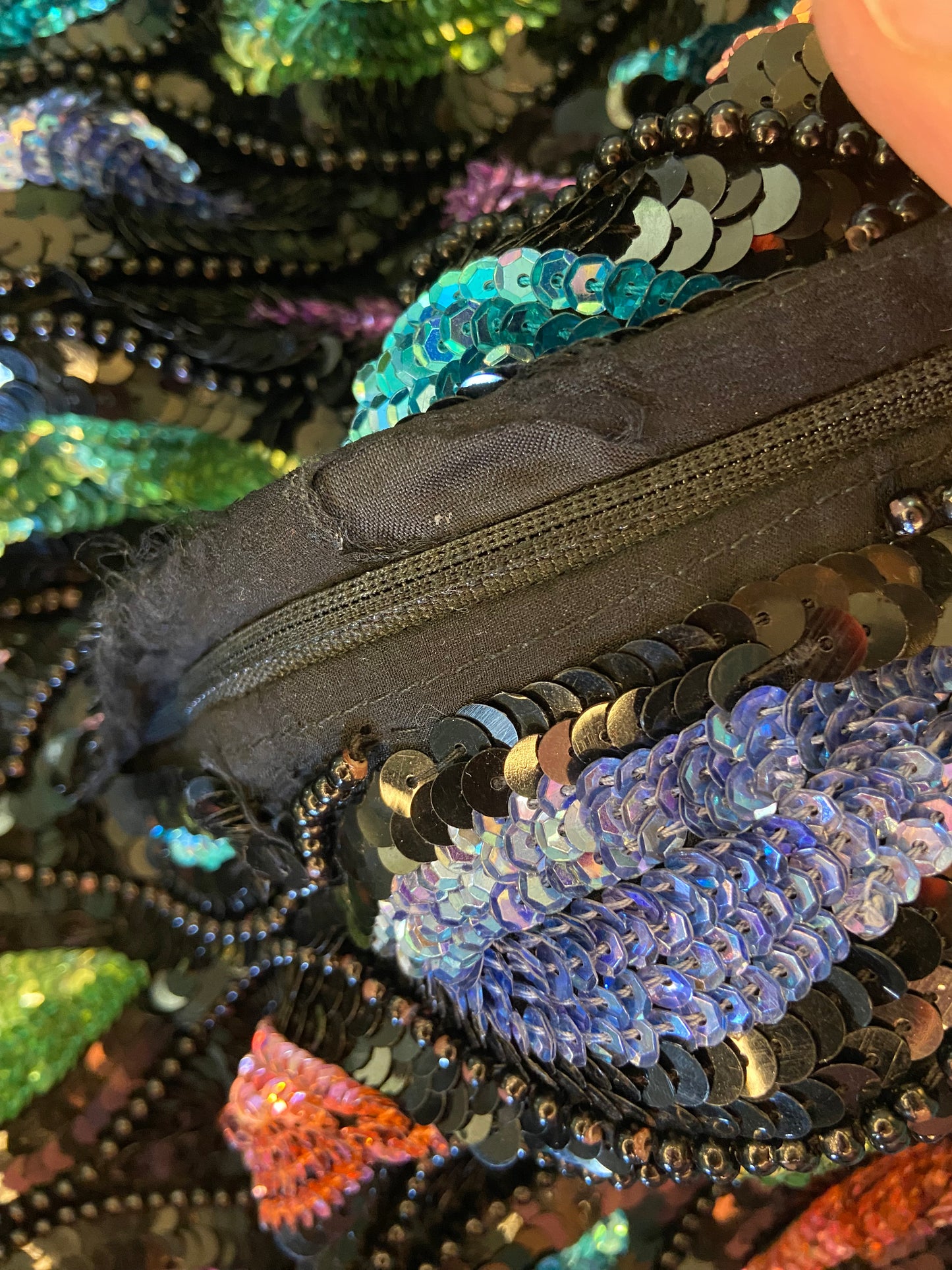 ONCE IN A LIFETIME VINTAGE "CARINA" BEADED AND SEQUIN COCKTAIL DRESS