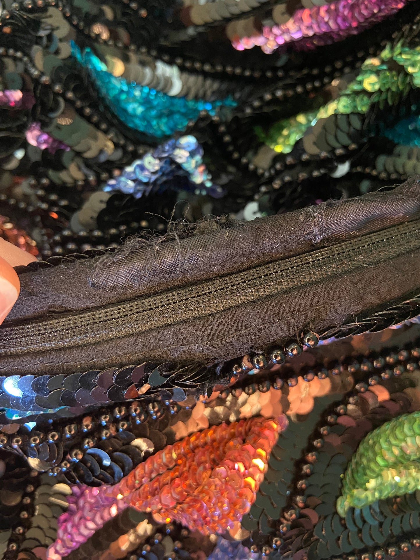 ONCE IN A LIFETIME VINTAGE "CARINA" BEADED AND SEQUIN COCKTAIL DRESS