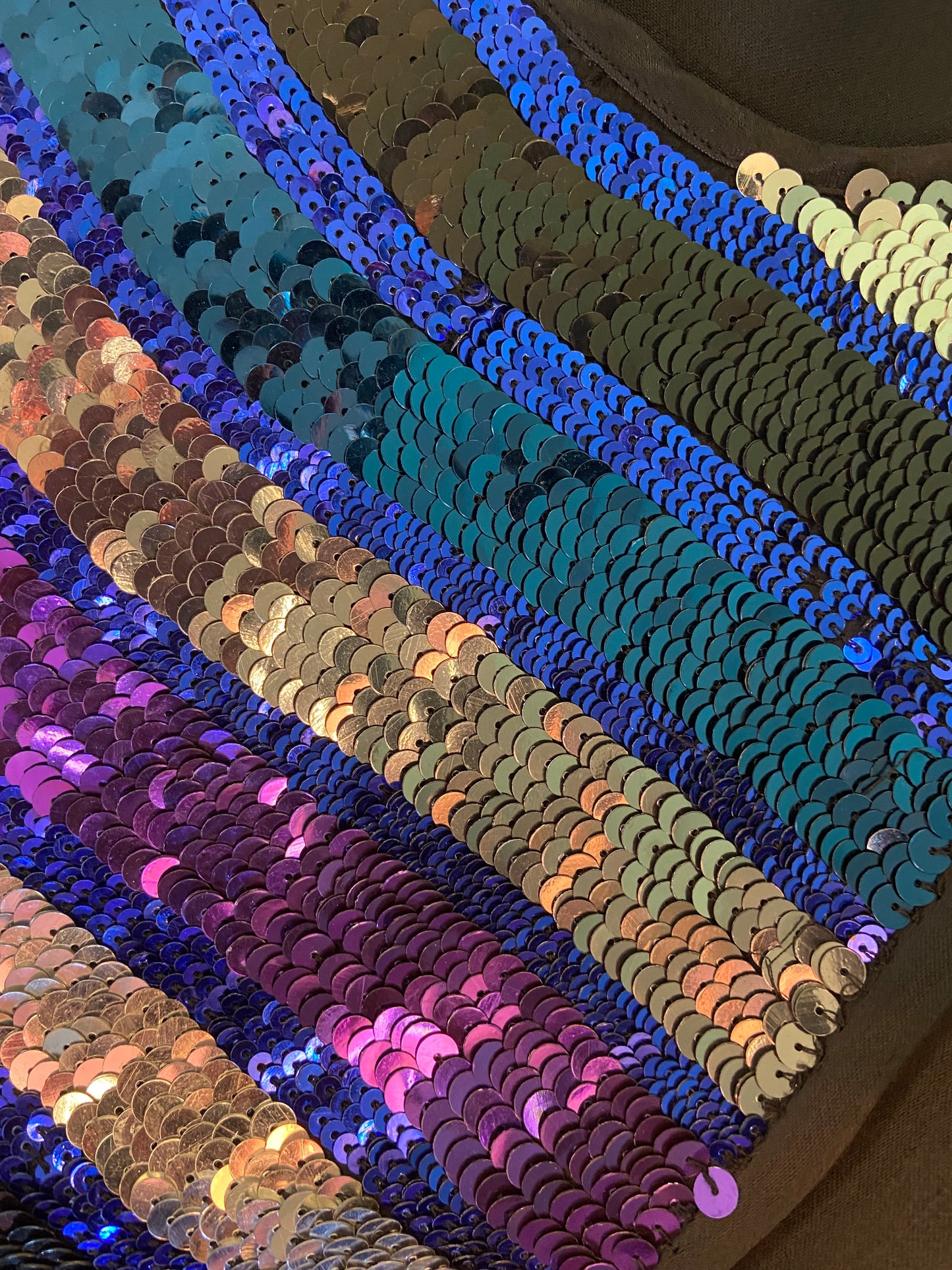 ***NEW WITH TAGS "FRENCH CONNECTION" STRIPED SEQUIN MINI DRESS