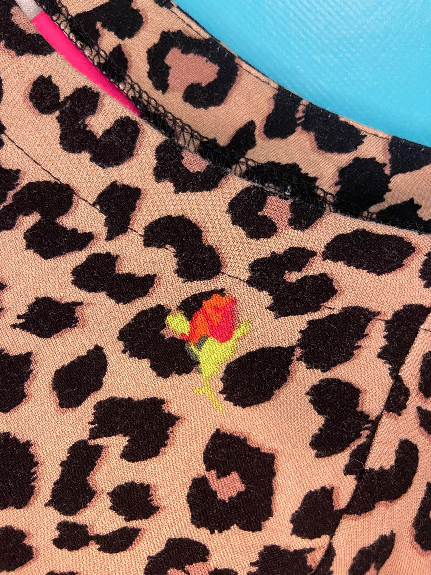 "BETSEY JOHNSON FOR TORRID" FLARED CHEETAH DRESS