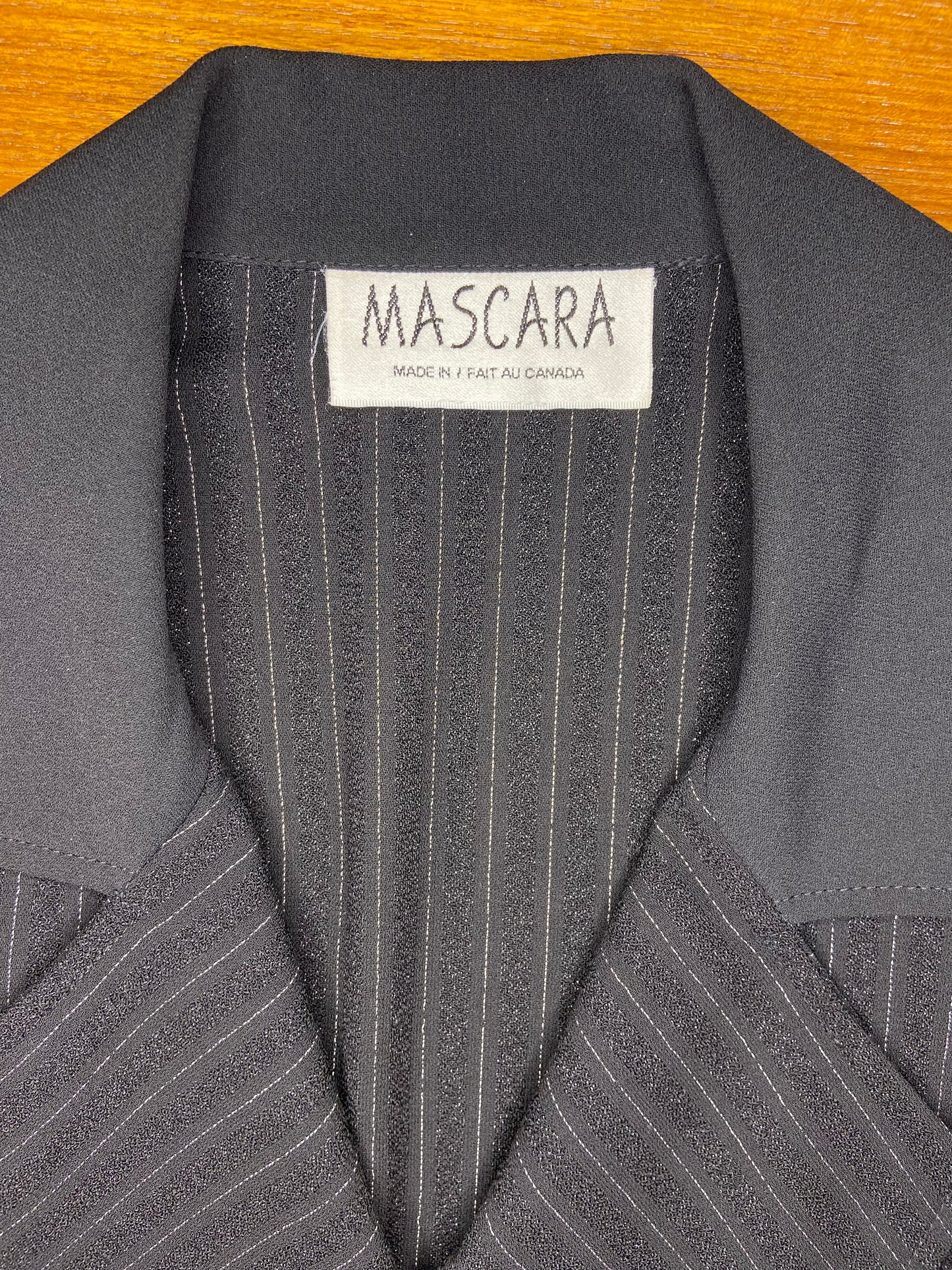 VINTAGE PINSTRIPED "MASCARA" BLAZER DRESS
