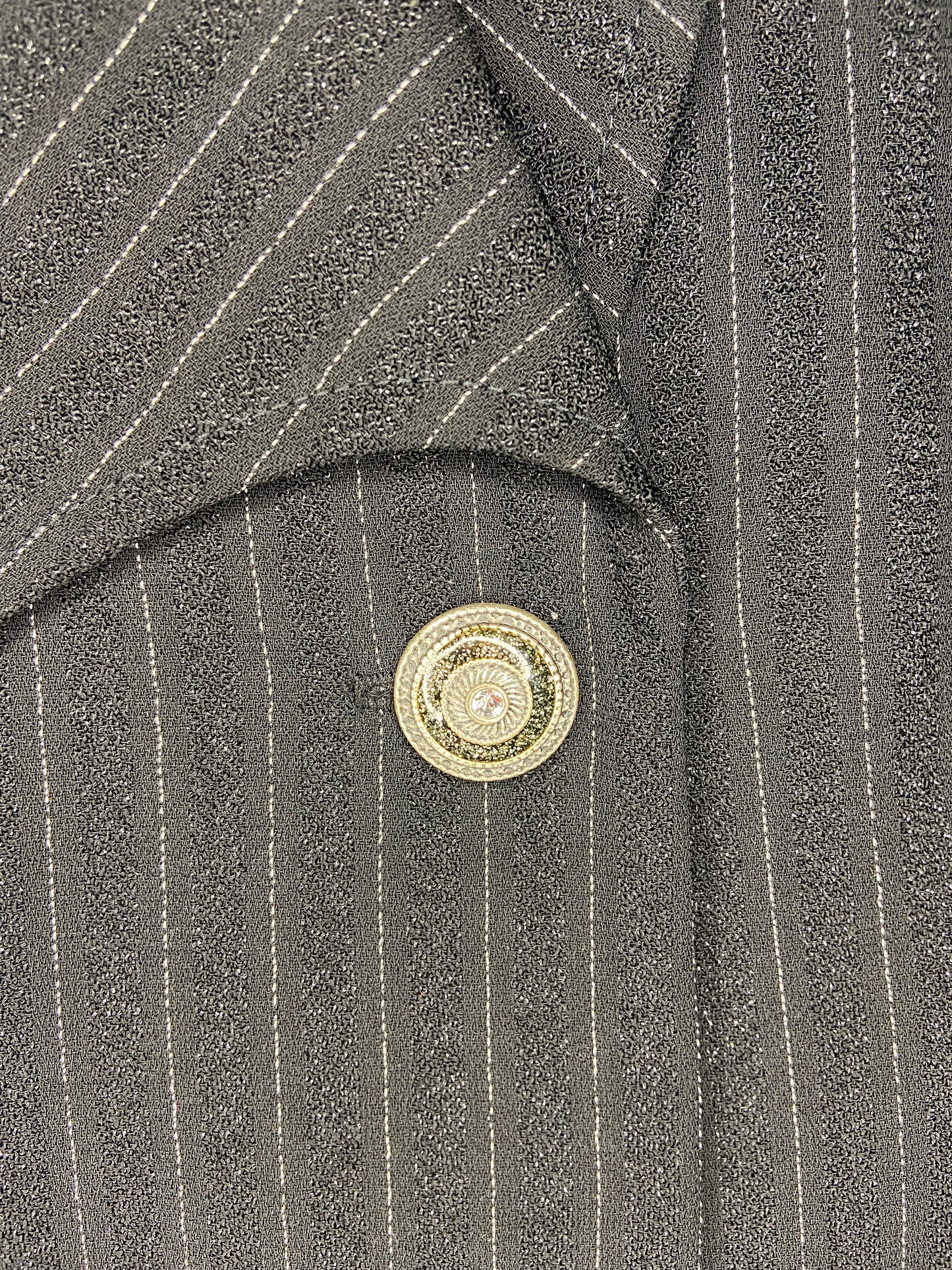 VINTAGE PINSTRIPED "MASCARA" BLAZER DRESS