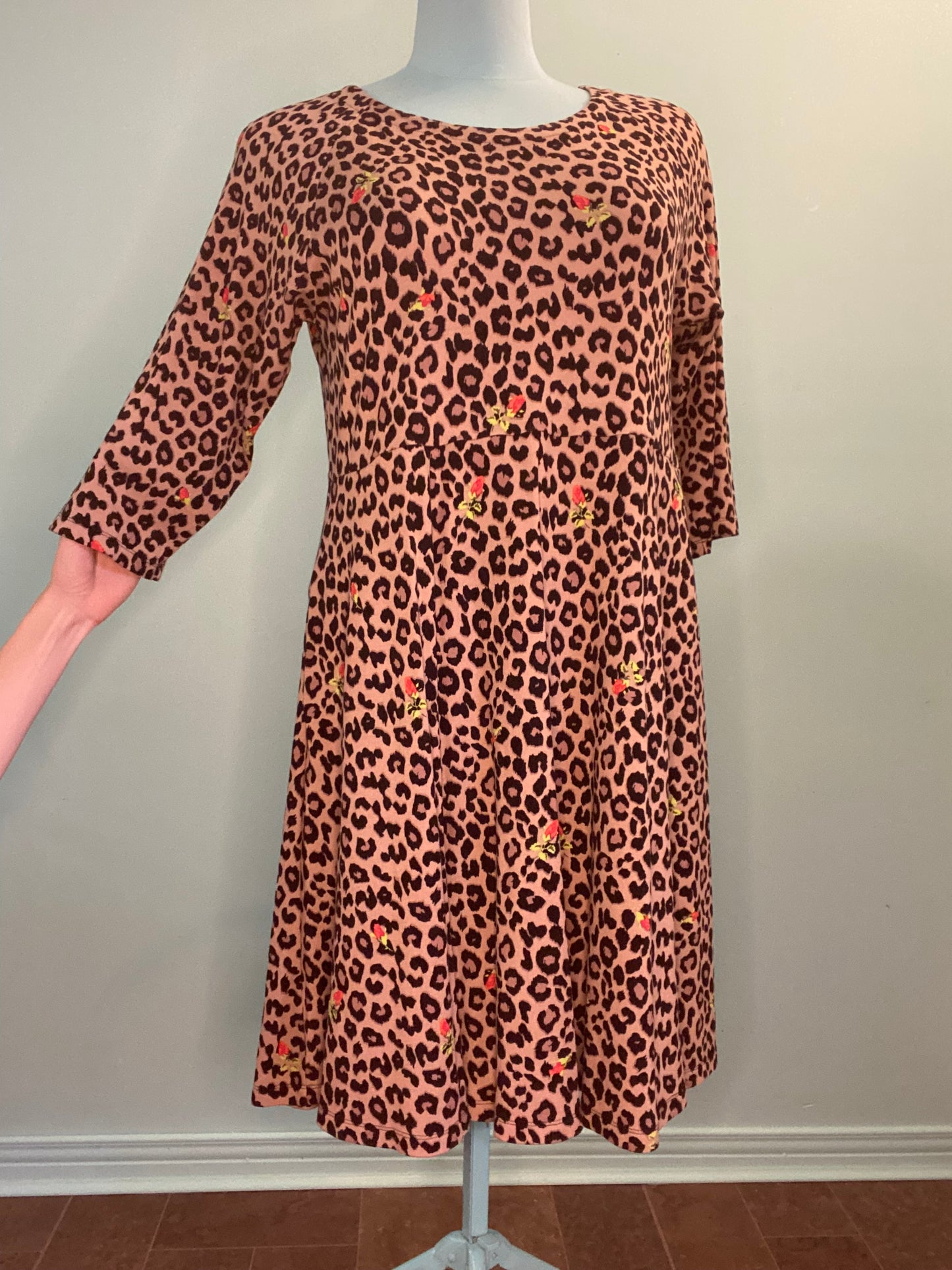 "BETSEY JOHNSON FOR TORRID" FLARED CHEETAH DRESS