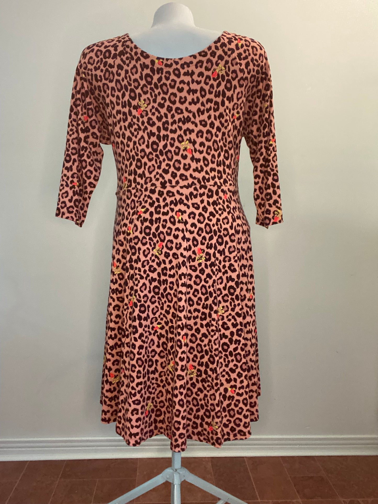 "BETSEY JOHNSON FOR TORRID" FLARED CHEETAH DRESS