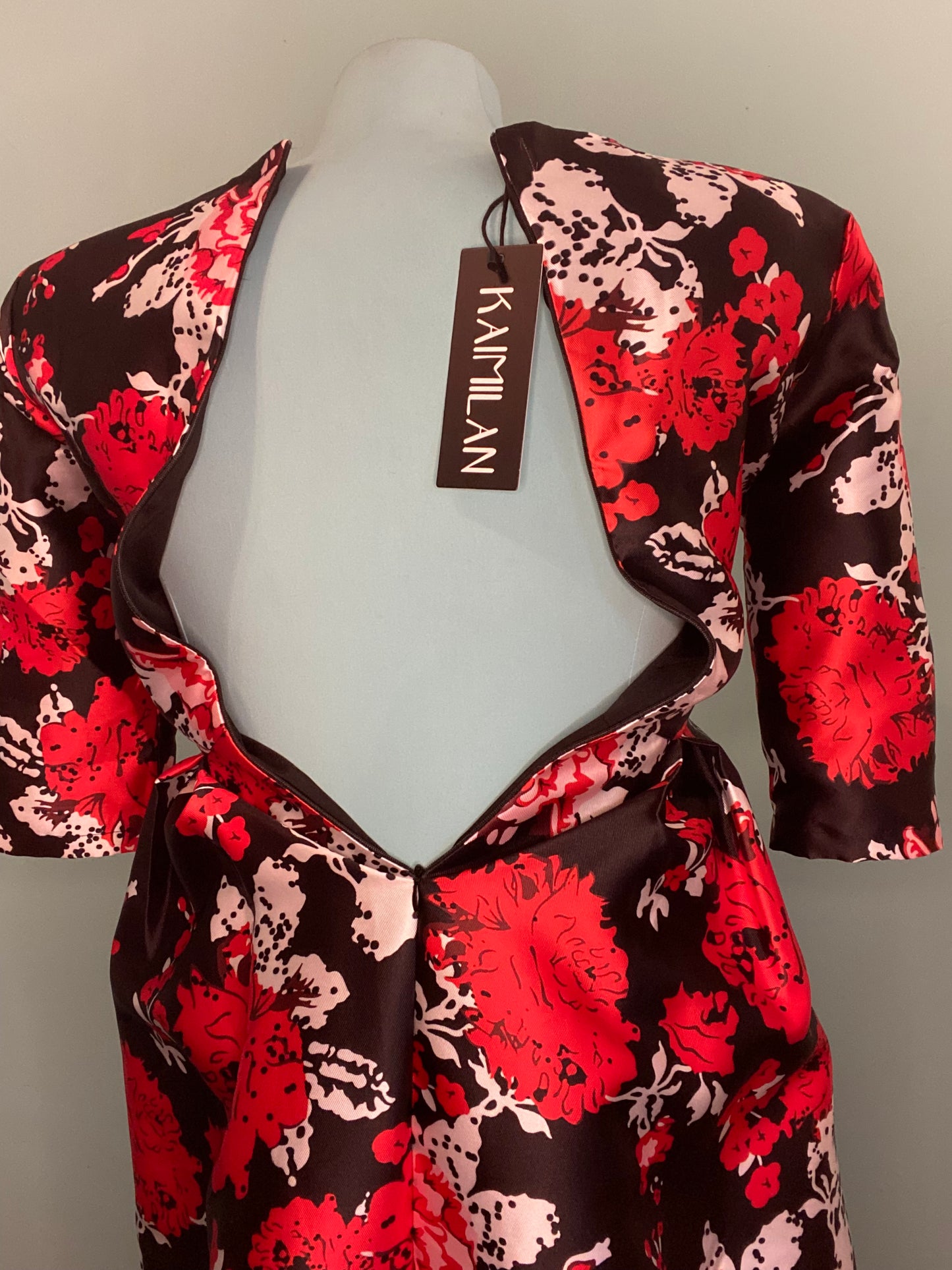 ***NEW WITH TAGS "KAI MILAN" RED AND BLACK GOWN