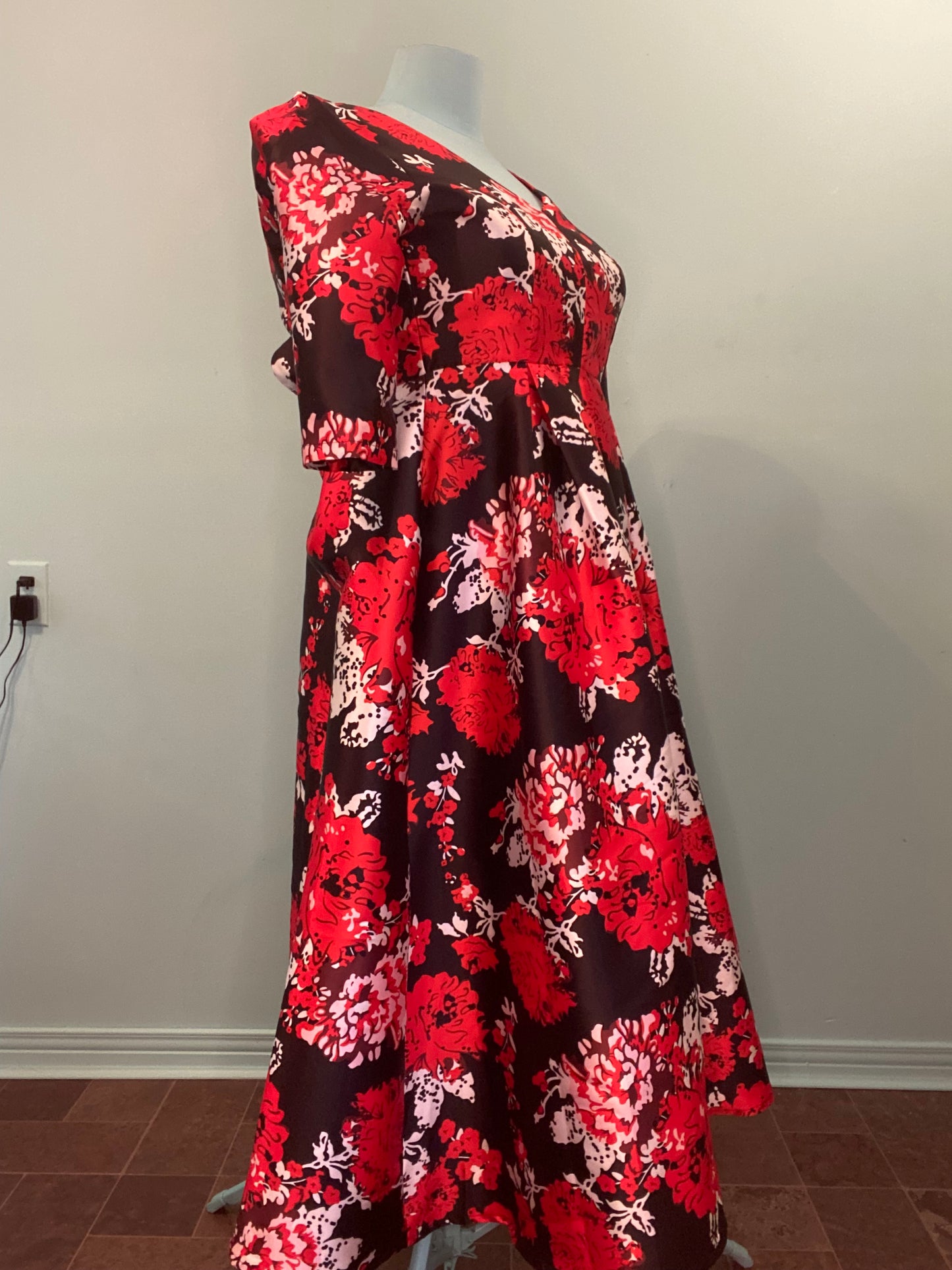 ***NEW WITH TAGS "KAI MILAN" RED AND BLACK GOWN